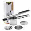 Stainless Steel Cutter Anti-slip Handle Press Kitchen Cooking Potato Masher