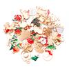 20PCS Christmas Multi-element Pendant Bracelet Ornament Keychain Alloy Creativity DIY Gift Accessories