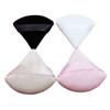 Треугольная флокированная пуховка высокой плотности, короткая пушистая пуховка для фиксированного макияжа, двусторонняя ультрамягкая воздушная подушка для макияжа