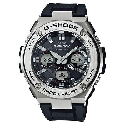 Мужские часы G-SHOCK GST-W110-1AJF [G-STEEL] круглые черные нержавеющие цифровые аналоговые