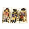 9Pcs/Set Wooden Nutcracker Soldier Christmas Tree Hanging Ornaments Xmas Puppet Decor Supplies