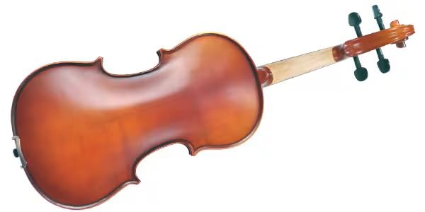 Комплект скрипки PLAYTECH, стандартный размер, струнодержатель со встроенным регулятором, 2 части, одинарная пластина на грифе из черного дерева, тюнер в комплекте, смычок 4/4,