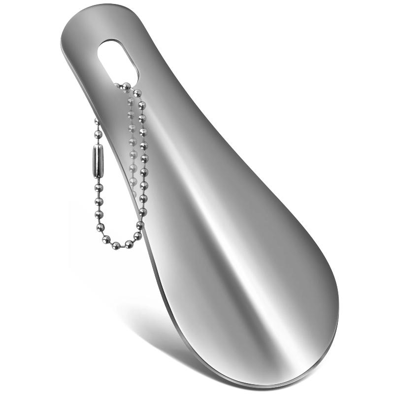 10 см легко переносимый мини черный рожок для обуви металлический прочный нержавеющая сталь портативный модный брелок для ключей рожки для обуви аксессуары вспомогательный инструмент