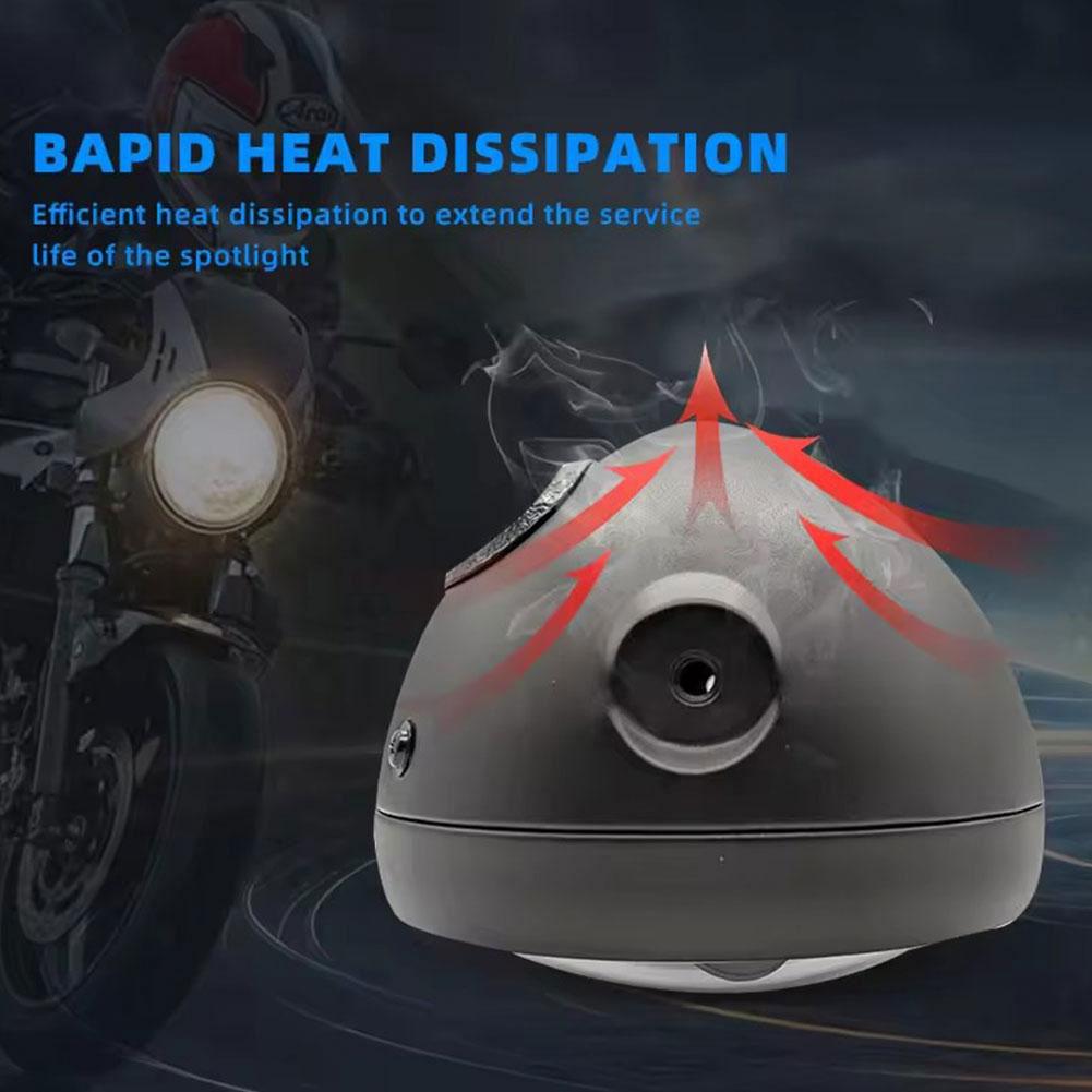 6,5-дюймовая светодиодная фара для мотоцикла, белая, желтая, двойная светодиодная, ближний свет, мотоциклетная фара, цвет луча, дальний свет, прожектор S9R6