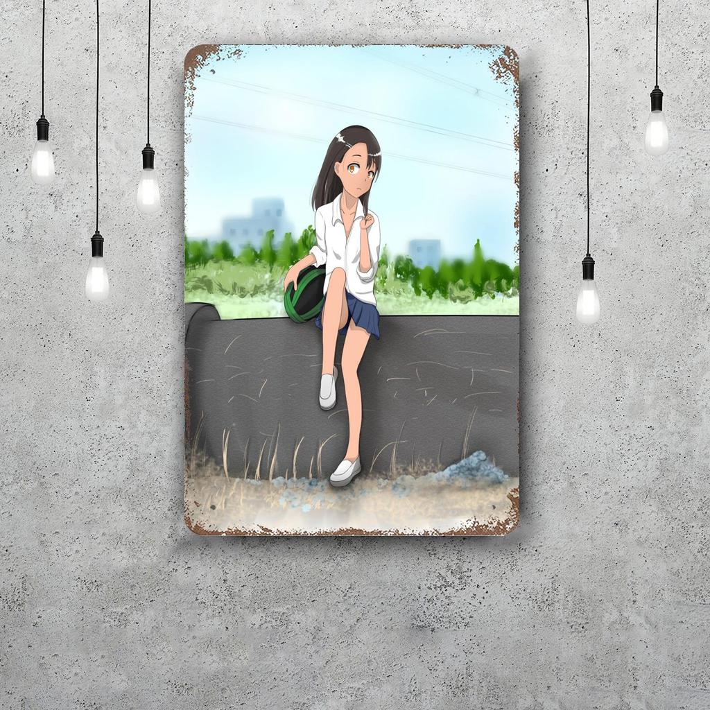 ijiranaide cartoon Vintage Metal Tin Signs Posters Decor Retro Metal Plaque Wall Art Decor for Garage Bar