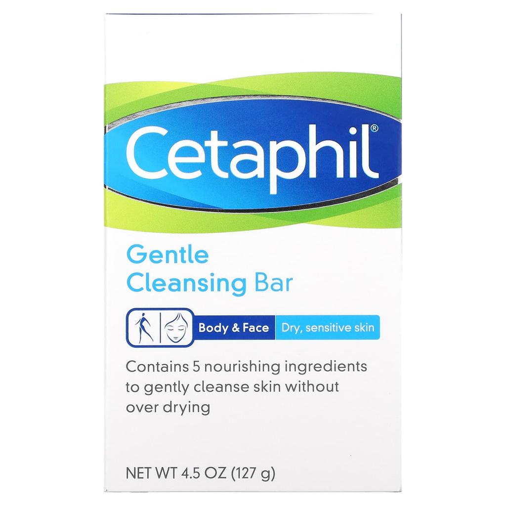 Cetaphil Gentle Cleansing Bar, 4.5 Oz (127 G)