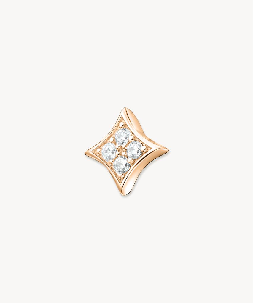Женское кольцо Lola Rose Starry Pink с розовым перламутром и драгоценным камнем