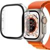 Apple Watch ULTRA 49mm Compatible Case - Hard Protective Case Clear Tempered Glass Screen Phonillico®