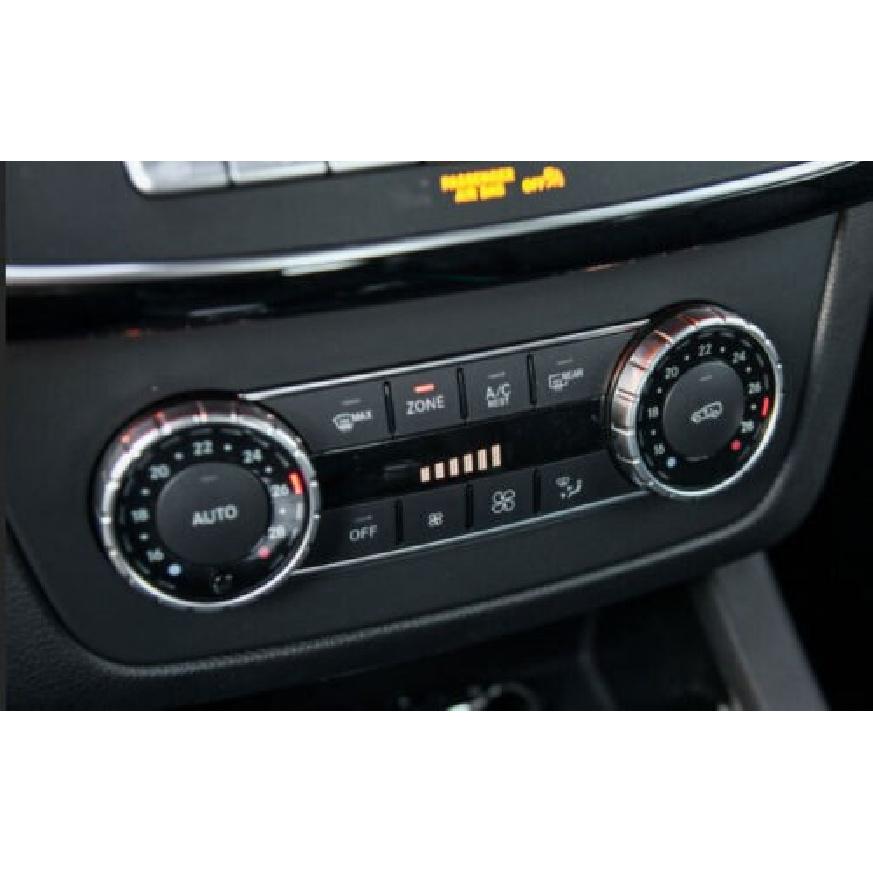 2016-2019 Central Console AC Switch Panel Black Wood Grain For Benz GLS GLE Trim