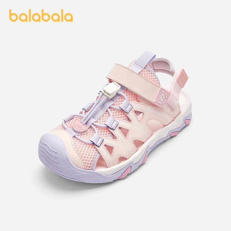Balabala children's shoes, children's sports sandals, boys' and girls' shoes, breathable 2025 summer new anti slip outdoor shoes