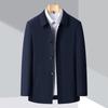 Spring and Autumn New Wool Men's Jackets for Middle-aged and Elderly Dads Spring and Autumn Business Casual Lapel Jackets