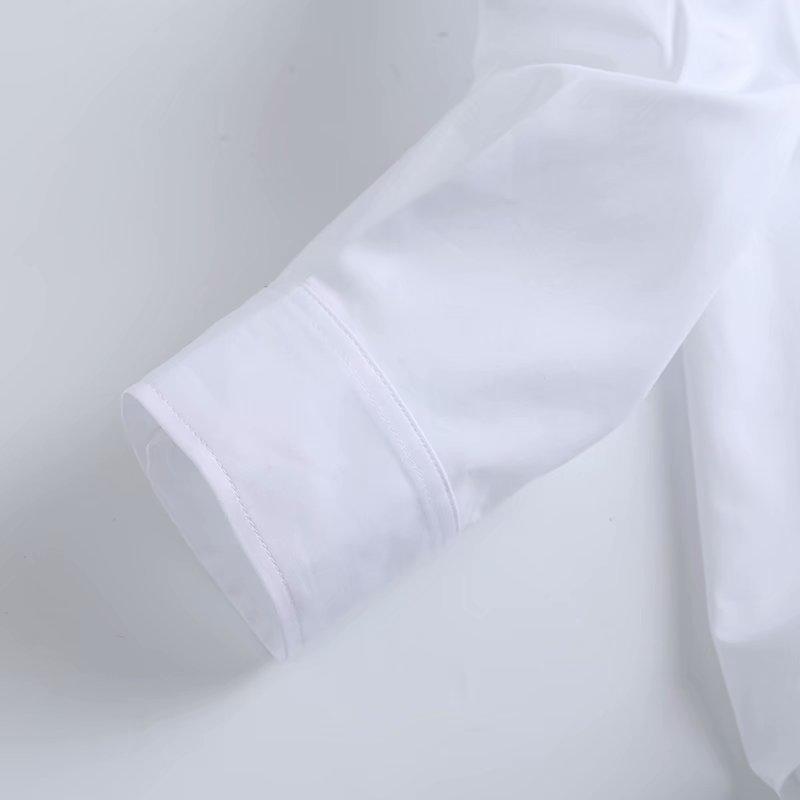 Withered England Style Office Lady Fashion Simple Solid White Blouse Women Shirt Women Tops