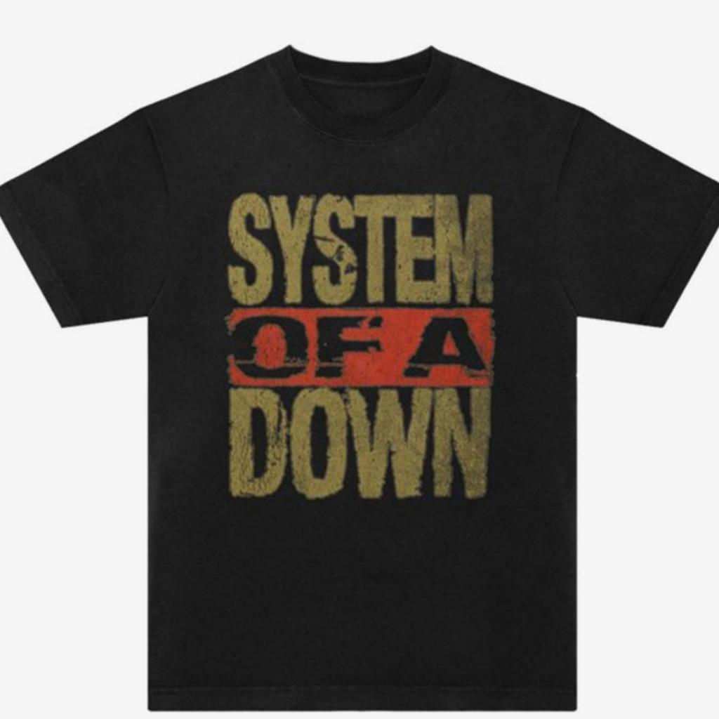 Hot System of A Down Cotton Band Shirt Unisex Summer Short Sleeve Fashion Brand Tee Luxury Casual Vintage