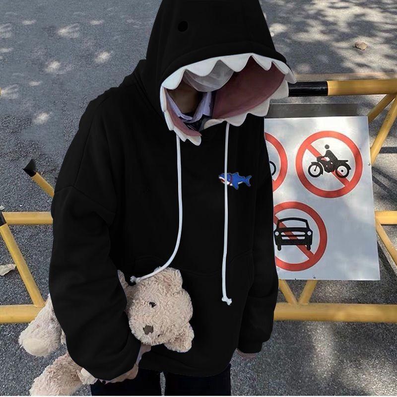 Мужская осенняя толстовка с капюшоном, длинным рукавом, принтованным дизайном, стильный пуловер
