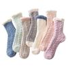 Women Socks Winter Warm Coral Fleece Sleep Socks Mid-tube Home Floor House Cosy Thermal Thick Snow Socks