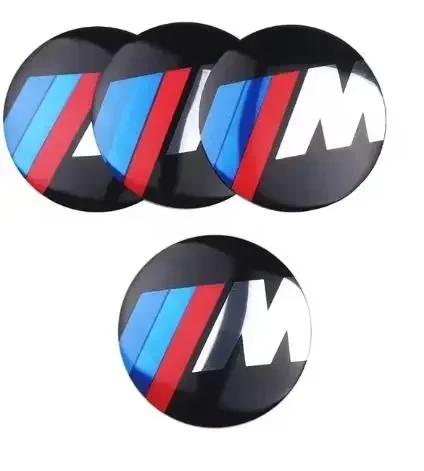 LLTXS1 Car Sticker 56/60/65/70mm Car Badge Wheel Center Cover Stickers Hub Caps Decal For BMW M M3 X5 X3 E46 E90 E39 F10 F20 F30 G20 E6