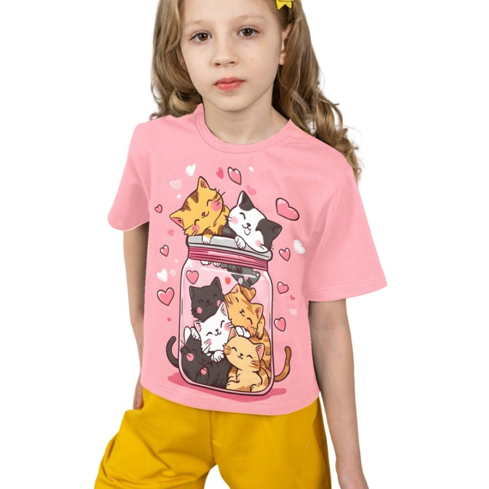 Summer T-Shirts for Women's Fashion Capybara Clothes Women Clothes Cute Cat Printed Tees Top Women T-Shirt