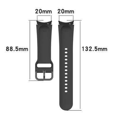 Силиконовый ремешок 20 мм для Samsung Galaxy Watch 5/4, 40 мм, 44 мм, классический, 46 мм, 42 мм, спортивный ремешок для часов Correa Galaxy Watch 5 Pro, 45 мм