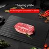 Безопасный для пищевых продуктов алюминиевый поддон-размораживатель для говядины, свинины, курицы. Эффективная доска для размораживания мяса. Многоцелевая доска для размораживания.
