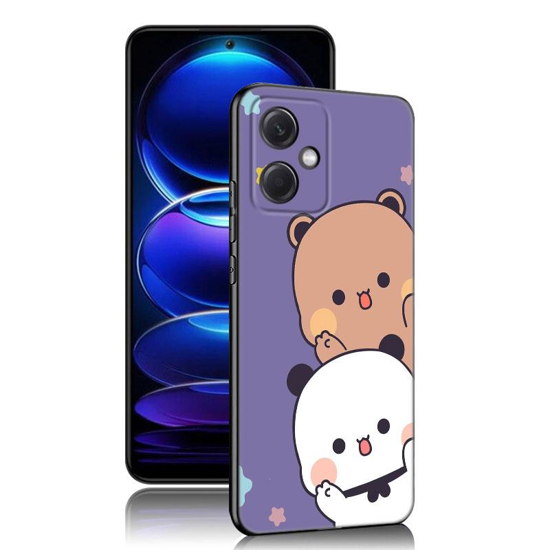 Милый черный силиконовый чехол BuBu DuDu для телефона Xiaomi Redmi Note 10 11 11S 12 13 4G 8 9 11T Pro 5G Plus 8T 9S 10S 12S