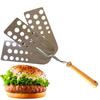New Stainless Steel Hot Meat Patty Spatula Expandable Heat Resistant Burger Flip Smasher Easy Clean BBQ Spatula Kitchen