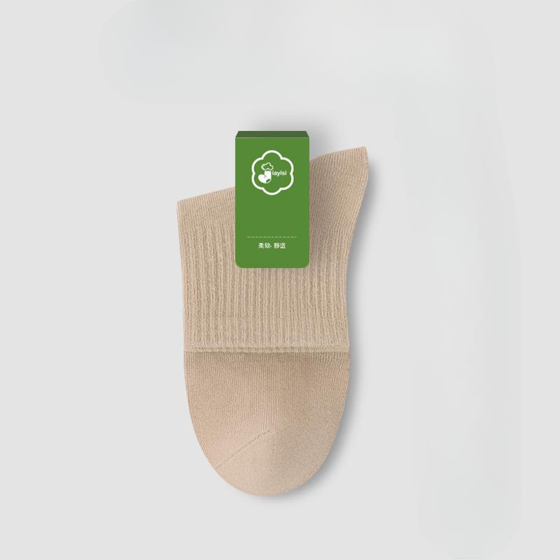 Мужские летние спортивные дезодорирующие влагоотводящие бесшовные носки-гольфы из чистого хлопка