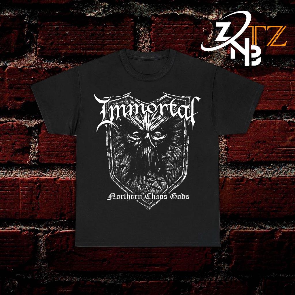 Immortal T Shirt Norwegian Black Metal Abbath Demonaz Gorgoroth Emperor Darkthrone Bathory Satyricon Unisex Heavy Cotton T-Shirt