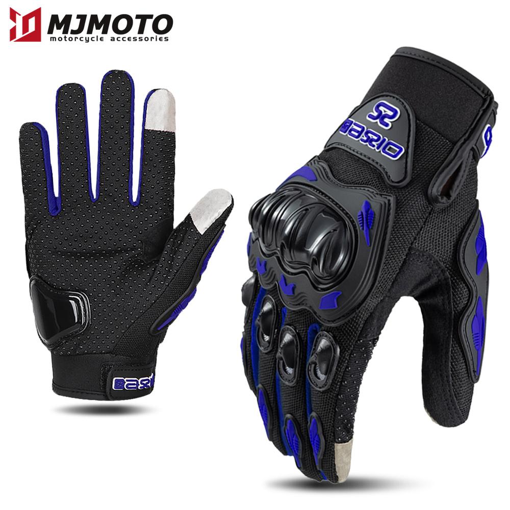 Motorcycle Racing Gloves Summer Touch Screen Full Finger Motorbike Glove Protective Anti-fall Guantes Moto Non-slip Riding Glove