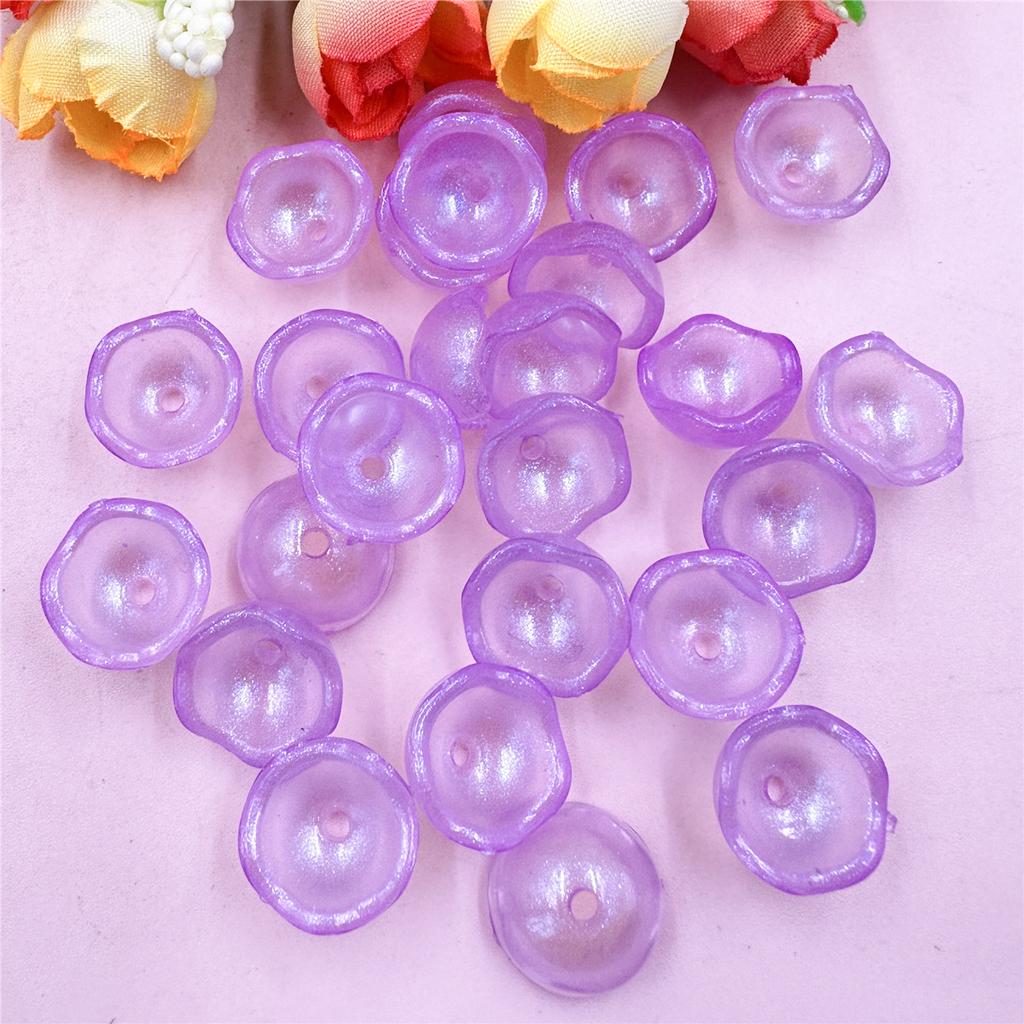 Бусины в форме чаши 100 шт. Модные бусины «сделай сам» Бусины акриловые украшения Разноцветные