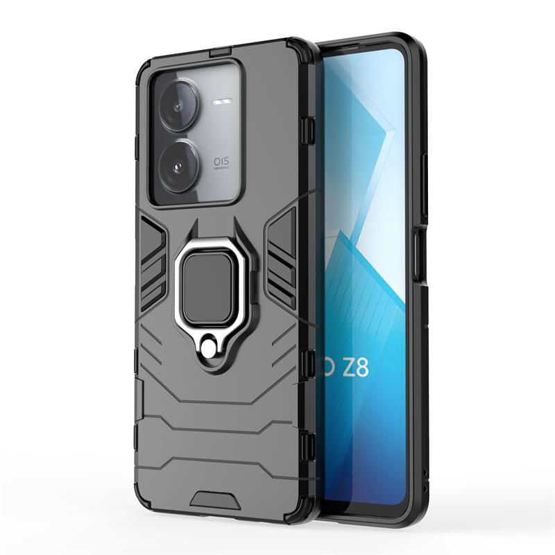 For Vivo iQOO Z8X Case Bumper Anti-knock Armor Magnetic Suction Stand Full Cover For Vivo iQOO Z8X Case For Vivo iQOO Z8X Z8 5G