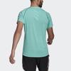 adidas Adi Runner Светоотражающая круглая горловина спортивная футболка мужская топы мятно-зеленый GJ9888