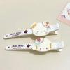 Traceless Cute Mosaic Cat Hair Clip for Girls - Fluffy Side Bang Clip