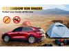 Универсальная выдвижная шторка-солнцезащитный козырек на автомобильное окно - Эластичная сетка для кемпинга и многого другого