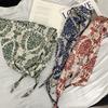 Headscarf Silk Scarf High-end Sense Retro Neck Protection Scarf Triangle Scarf Scarf Women's Floral Headband Bag Head Silk Scarf