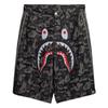 X Bape Джинсовые шорты 'Shark' Черные Мужские KF4917