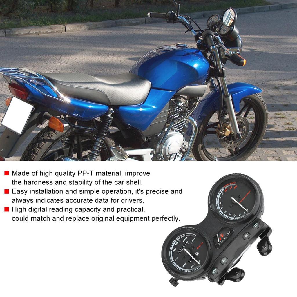 Motorcycle Instrument Digital Display Tachometer Speedometer Odometer Fit for YBR 125