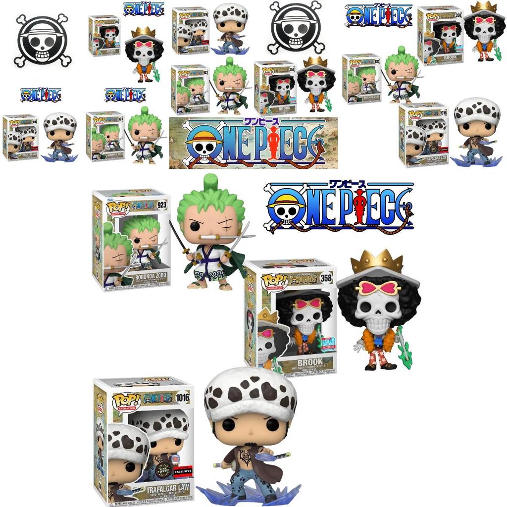 Funko Pop One Piece Luffy Brook Chopper Zoro Nami Law Action Figure Toy 9cm