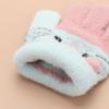 Years Rabbit Wool Soft Children's Gloves Knitted Thermal Gloves Full Finger Mittens Kids Gloves