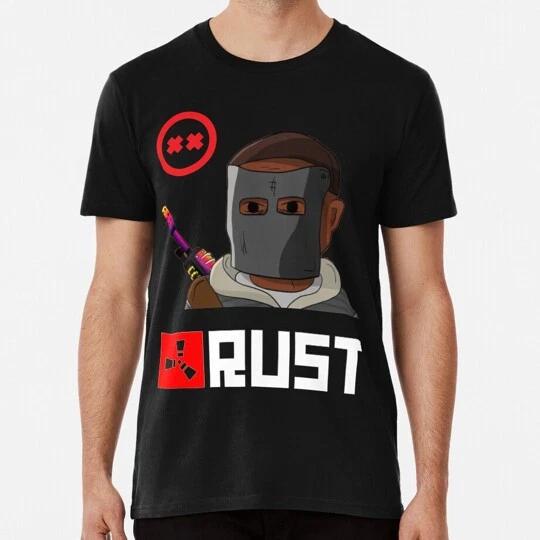 Мерч игры Rust Черная Размер от S до 5XL Сделано в США Футболка