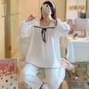 New Ladies Two-Piece Pajamas Women Spring and Autumn Can Be Worn Outside Loose Homewear Comfortable Leisure Homewear Suit
