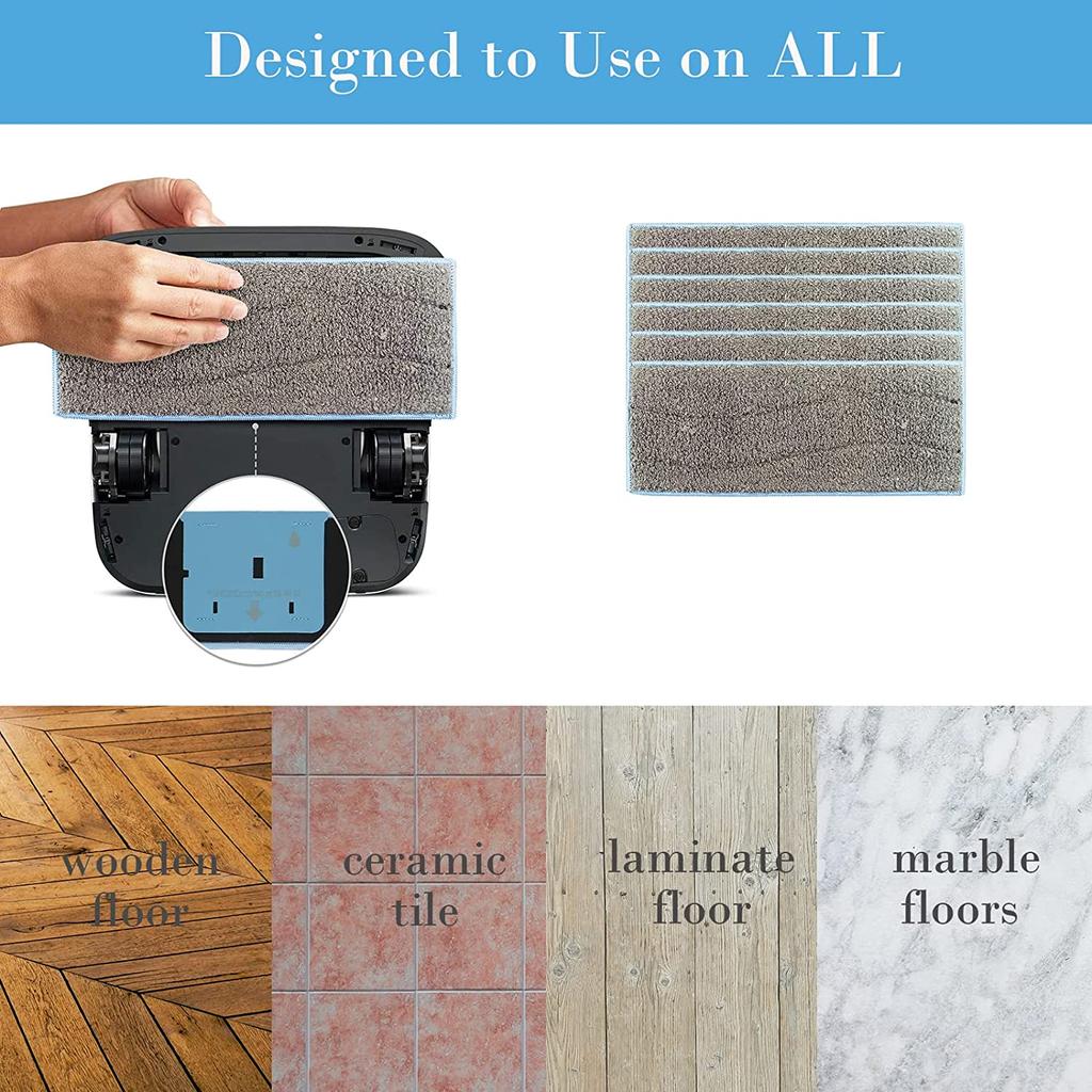 Моющиеся насадки для швабры, замена для пылесоса iRobot Braava Jet M6, многоразовые насадки для влажной и сухой уборки