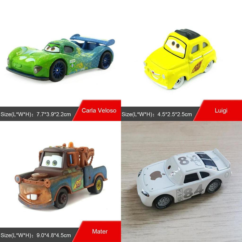 Очаровательные мини-фигурки Pixar Cars из ПВХ, фигурки для экшена, модель, игрушки-куклы для детей