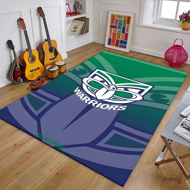 NZ Warriors Polyester Carpet, Soft Indoor Mat for Office Chair, Living Room, Computer Desk - Decorative Home Office Rug Design