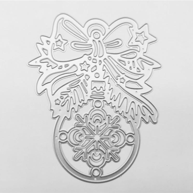 Рождественский кулон, подвесной колокольчик, скрапбукинг, металлические штампы, трафареты для DIY альбома, декор бумажной карты