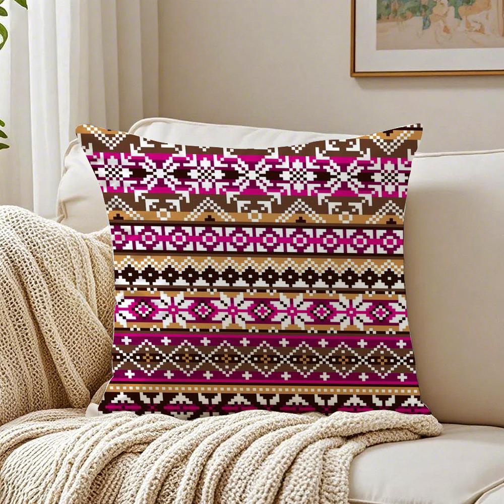 Классический вязаный британский узор FFair Isle Наволочка для подушки Антипылевой Кровать Гостиная Диван Декор Подушка Комната