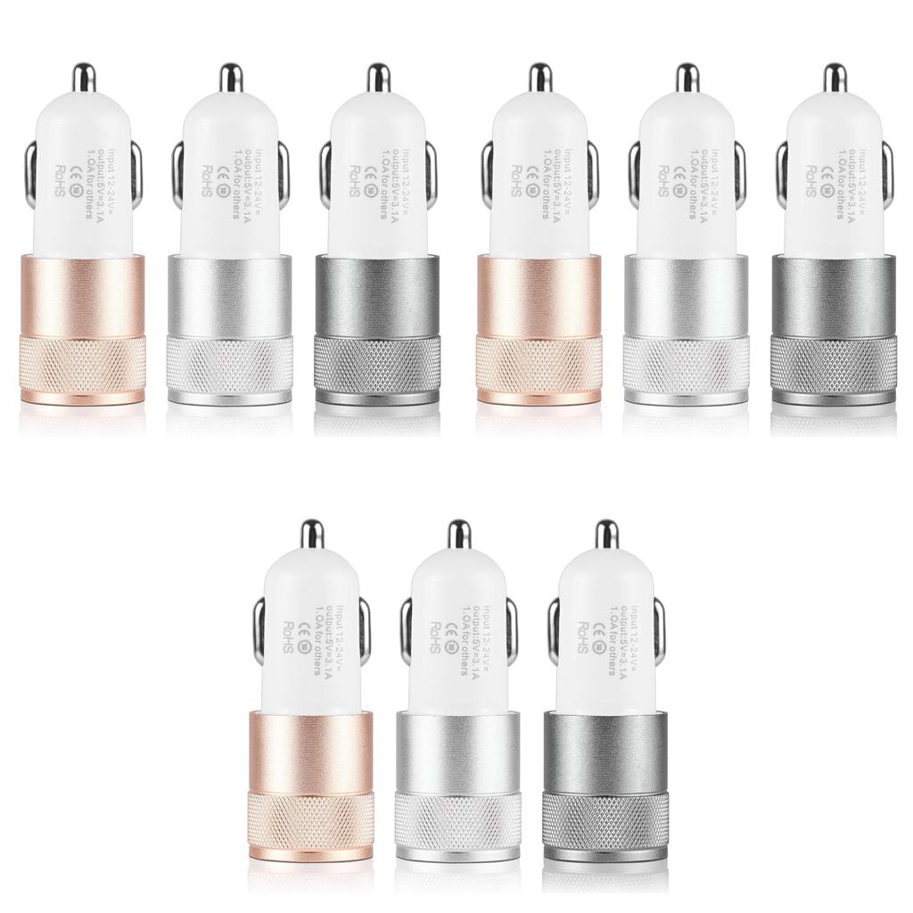 Usb Led Dual Port 21a Fast Car Charger Adapter For Iphone Ipad Galaxy Samsung