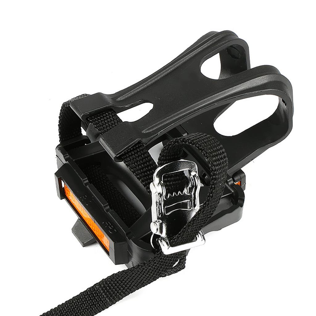 Велопедали с ножными ремешками и клеткой Spin Pedals с ножными ремешками для тренировок, езды на велосипеде на открытом воздухе и на велотренажере