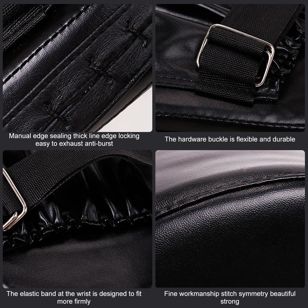 Curved Boxing Hand Target PU Leather 5-Finger Hand Target Breathable Curved Punching Mitts Boxing Pads for Martial Arts Training