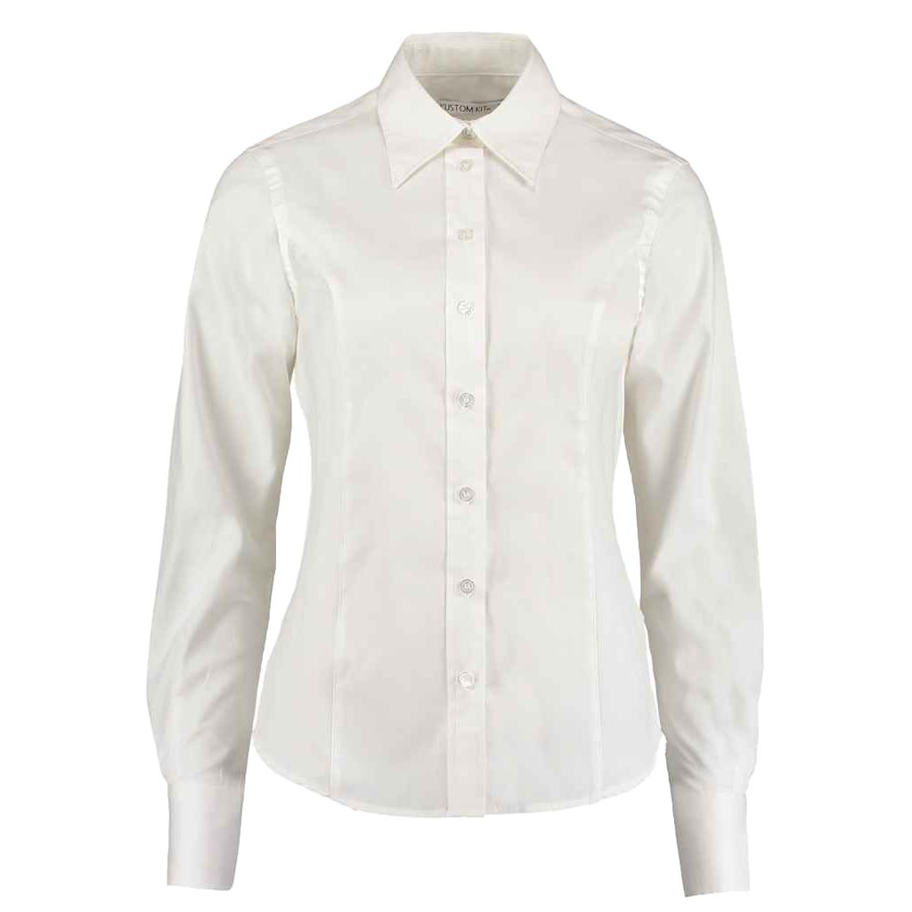 Kustom Kit Womens/Ladies Corporate Oxford Tailored Long-Sleeved Shirt