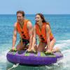 Towable Tubes for Boating, 2-Rider Inflatable Boat Tubes and Towables, 154kg Capacity Water Sport Tube for Boat to Pull - with Anti-Slip Pad, Full